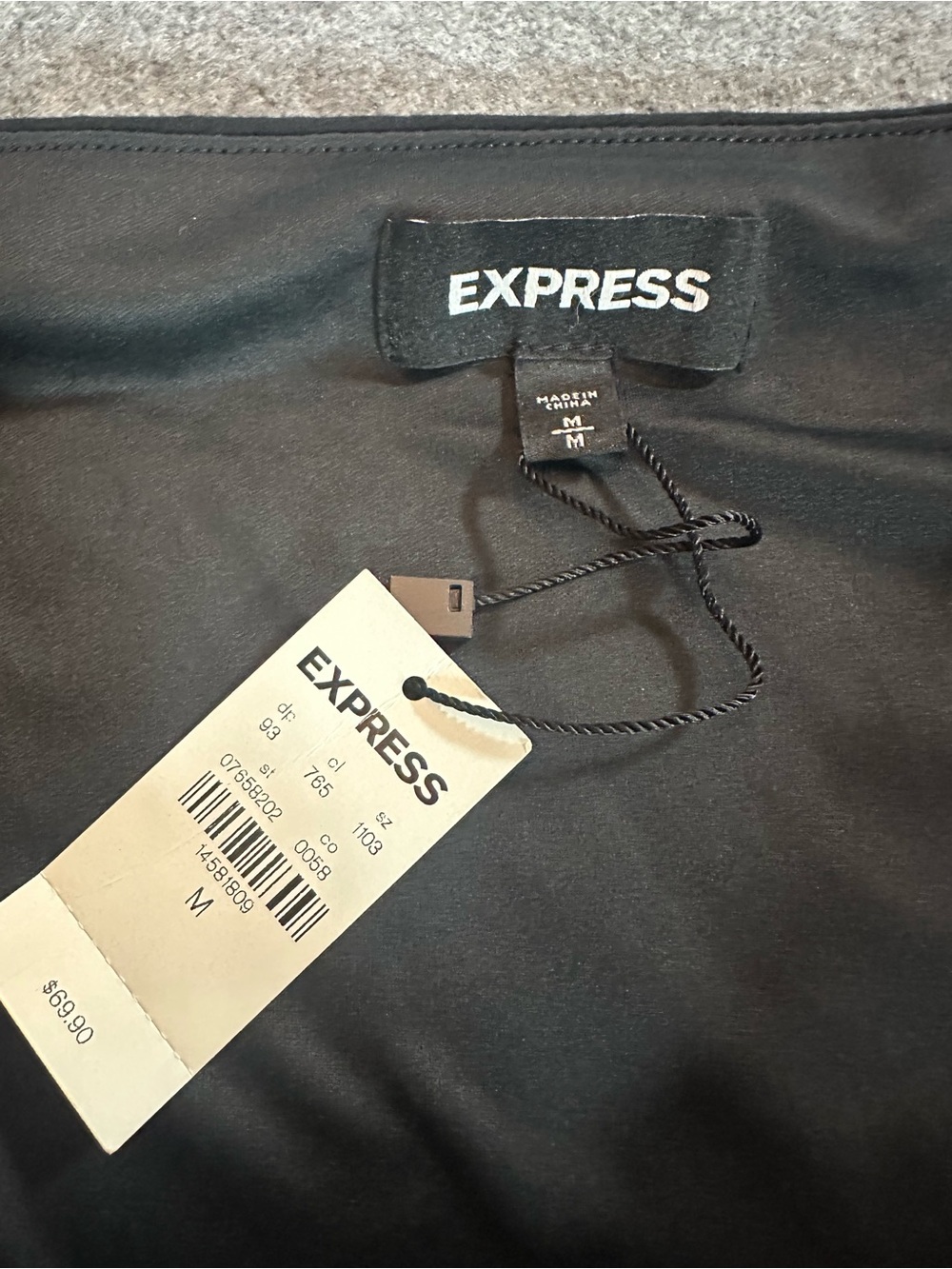 Express Black Y2K Mini Skirt - Picture 2 of 6